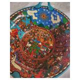 Set of 3 Decorative Bowls Including Hand-Painted Leonarda Vargas Piece