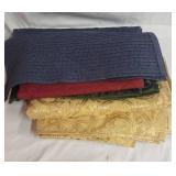 Collection of Decorative Table Cloths, Runners and Placemat