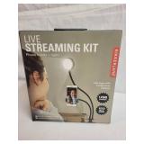 Kikkerland Live Streaming Kit with Phone Holder and LED Light