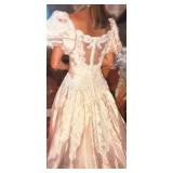 Gamberdella Bridal Ensemble with Gown, Veil, and Accessories