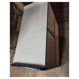 Blue and White Three-Tier Wooden Storage Shelf