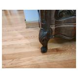 Oak Louis XV Style Chest of Drawers with Intricate Carvings