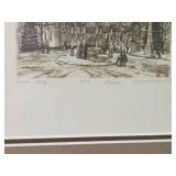 Framed Dual Artwork Etchings by Kuzminskiy - Signed and Numbered