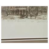 Framed Dual Artwork Etchings by Kuzminskiy - Signed and Numbered