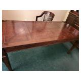 Ernest Hemingway Collection by Thomasville Safari Writing Desk with Drawer and Leather Top