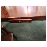 Ernest Hemingway Collection by Thomasville Safari Writing Desk with Drawer and Leather Top