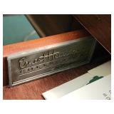 Ernest Hemingway Collection by Thomasville Safari Writing Desk with Drawer and Leather Top