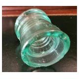 Antique Glass Insulator with Embossed Markings by O.V.G.Co.