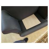 Asko Navy Blue Upholstered Armchair (Matches couch in Lot 17)