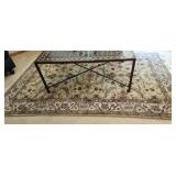 Elegant Floral Design Hand-Woven Beige Area Rug