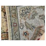 Elegant Floral Design Hand-Woven Beige Area Rug