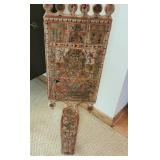 Antique Hand-Painted and Carved Russian Distaff