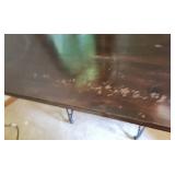 Antique Singer Sewing Machine Base Table with Wooden Top