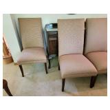 Set of 6 Custom Made Elegant Dining Chairs with Upholstered Seats