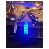 Pair of Antique Hamilton Sterling Silver and Glass Hurricane Candle Holders