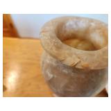 Set of 2 Alabaster Stone Vases