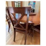 Stunning 72" Round Pedestal Solid Wood Round Dining Table with 8 Chairs