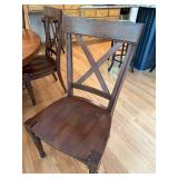 Stunning 72" Round Pedestal Solid Wood Round Dining Table with 8 Chairs