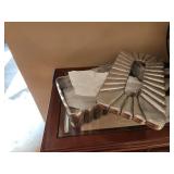 Silver Decorative Tissue Box Cover with Removable Lid