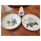 Portmeirion Botanic Garden Dinnerware Set - Plate, Bowl, and Letter Rack