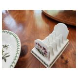 Portmeirion Botanic Garden Dinnerware Set - Plate, Bowl, and Letter Rack