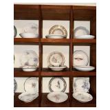 Collection of 10 Vintage Decorative Porcelain Butter Pat/Pad/Chip Plates