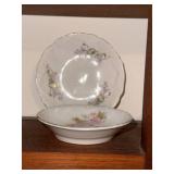 Collection of 10 Vintage Decorative Porcelain Butter Pat/Pad/Chip Plates