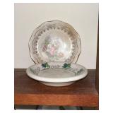 Collection of 10 Vintage Decorative Porcelain Butter Pat/Pad/Chip Plates