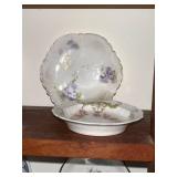 Collection of 10 Vintage Decorative Porcelain Butter Pat/Pad/Chip Plates