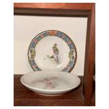 Collection of 10 Vintage Decorative Porcelain Butter Pat/Pad/Chip Plates