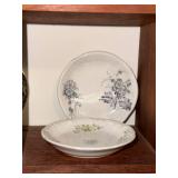 Collection of 10 Vintage Decorative Porcelain Butter Pat/Pad/Chip Plates