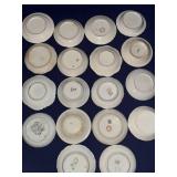 Collection of 10 Vintage Decorative Porcelain Butter Pat/Pad/Chip Plates