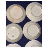 Collection of 10 Vintage Decorative Porcelain Butter Pat/Pad/Chip Plates