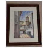 Framed Watercolor Painting by Artist SG Almoso 95