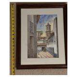 Framed Watercolor Painting by Artist SG Almoso 95