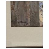 Framed Watercolor Painting by Artist SG Almoso 95