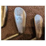 Vintage Set of 15 Golf Clubs with Covers and Bag