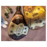 Vintage Set of 15 Golf Clubs with Covers and Bag