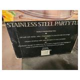 Stainless Steel Party Tub with Decorative Detailing