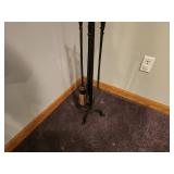 Set of Vintage Fireplace Tools with Stand