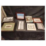 Collection of 8 Assorted Framed Artworks and Photographs