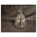 Vintage Glass Bee Catcher with Removable Lid
