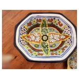 Set of 2 Lead-Free Talavera Pottery Dishes from Mexico