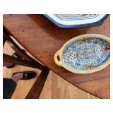 Set of 2 Lead-Free Talavera Pottery Dishes from Mexico