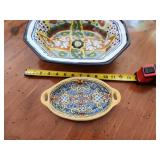 Set of 2 Lead-Free Talavera Pottery Dishes from Mexico