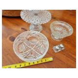 Collection of Vintage Crystal Bowls and Salt & Pepper Shakers