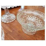 Collection of Vintage Crystal Bowls and Salt & Pepper Shakers