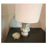 Decorative Ceramic Hand Painted Table Lamp with Floral and Animal Design