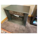 Vintage Stereo Cabinet with Glass Front - Contents Not Included