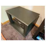 Vintage Stereo Cabinet with Glass Front - Contents Not Included